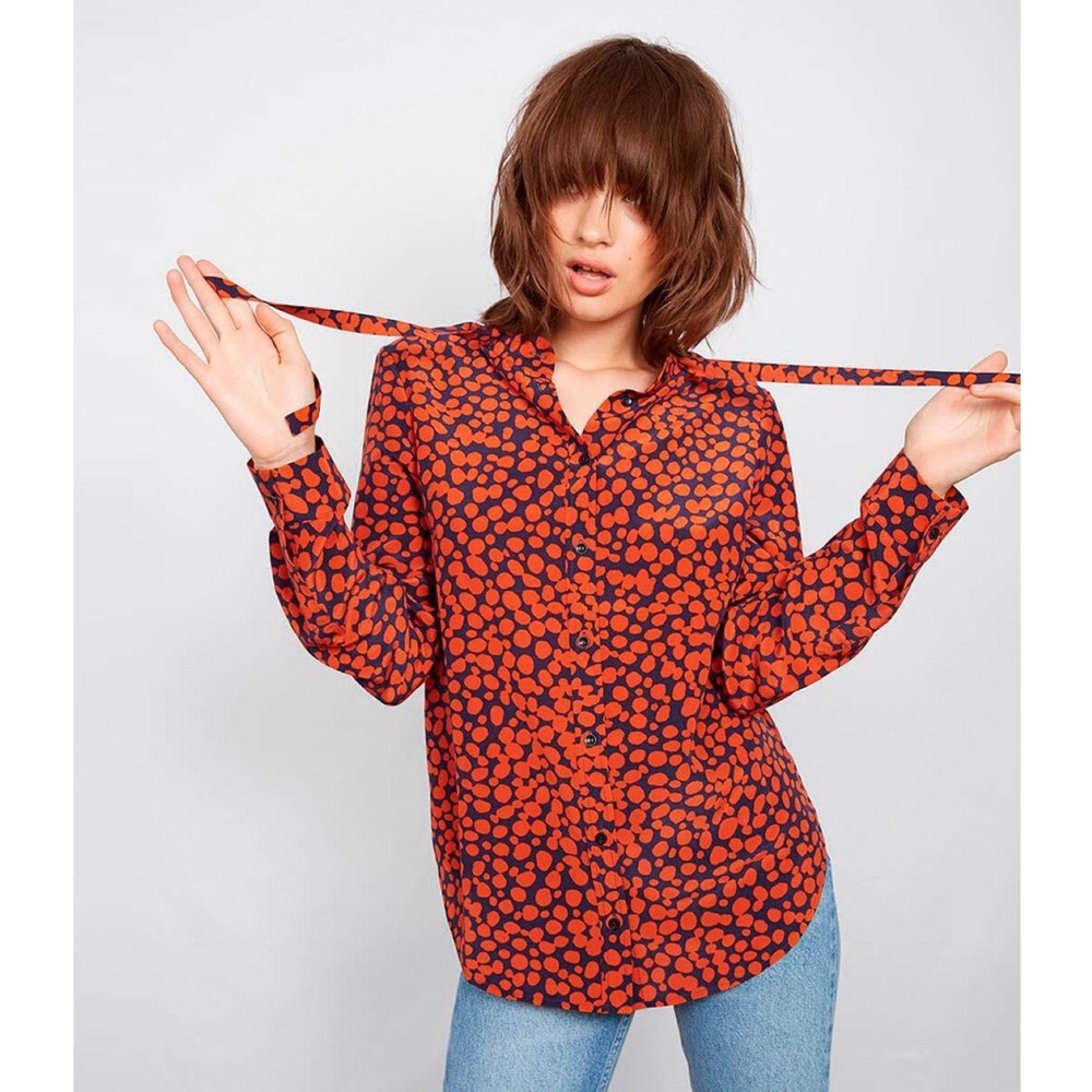 Anine Bing Holly blouse in Spots.